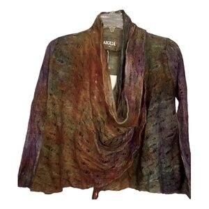 Aigua New Anthropologie Alpaca Multi Color Cardigan Boutique